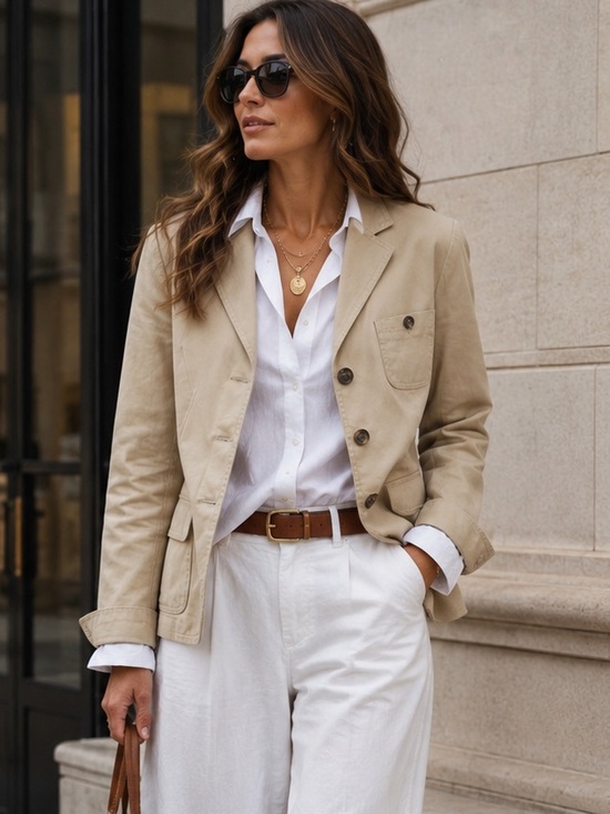 Lauren Ralph Lauren Jackets & Blazers - Lauren Ralph Lauren Khaki 3 Pocket Blazer Jacket L
